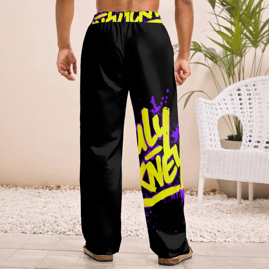Unruly Pickney All-Over Print Men’s Straight-Leg Pants