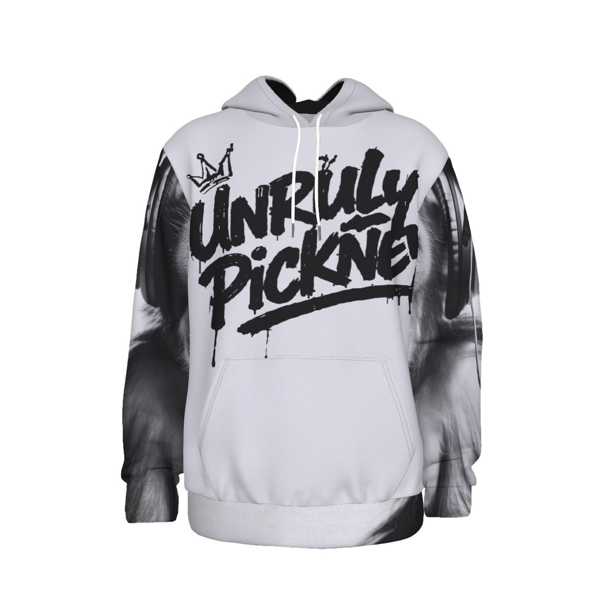 UNRULY PICKNEY™ Crowned in Chaos All-Over Print Hoodie